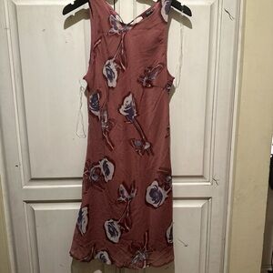 Wild Fable Floral Midi Dress - Pink and Purple